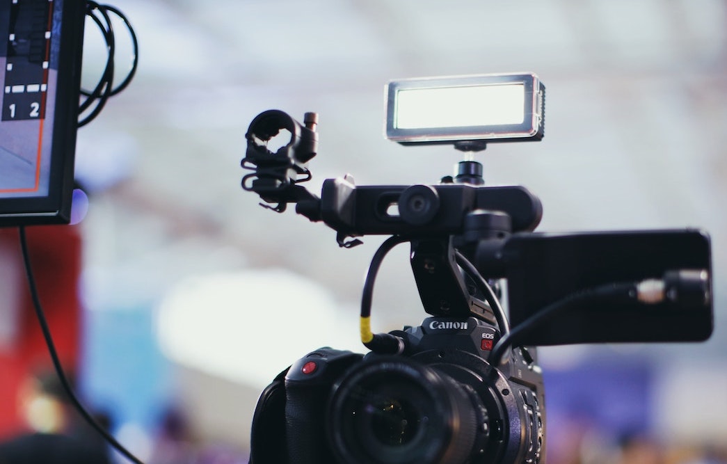 camera with blurred background